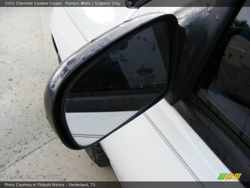 Olympic White / Graphite Gray 2003 Chevrolet Cavalier Coupe