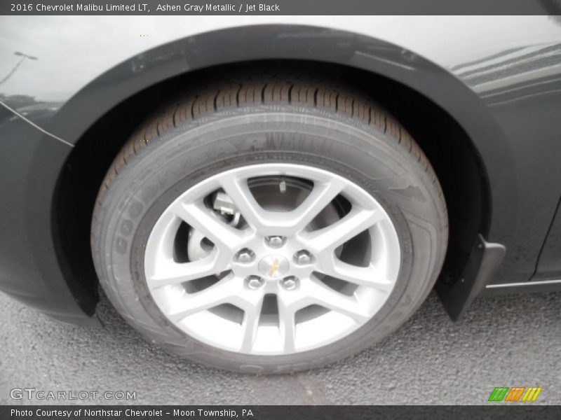 Ashen Gray Metallic / Jet Black 2016 Chevrolet Malibu Limited LT