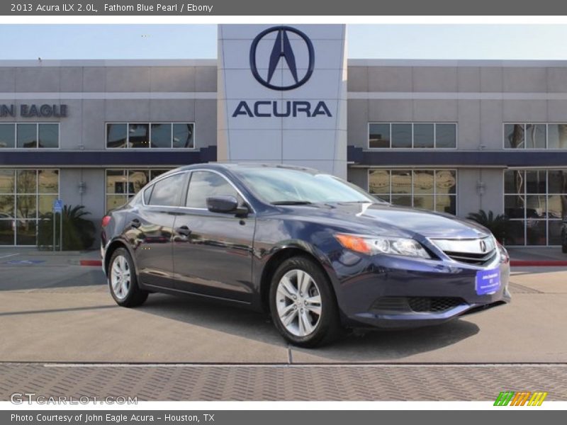 Fathom Blue Pearl / Ebony 2013 Acura ILX 2.0L