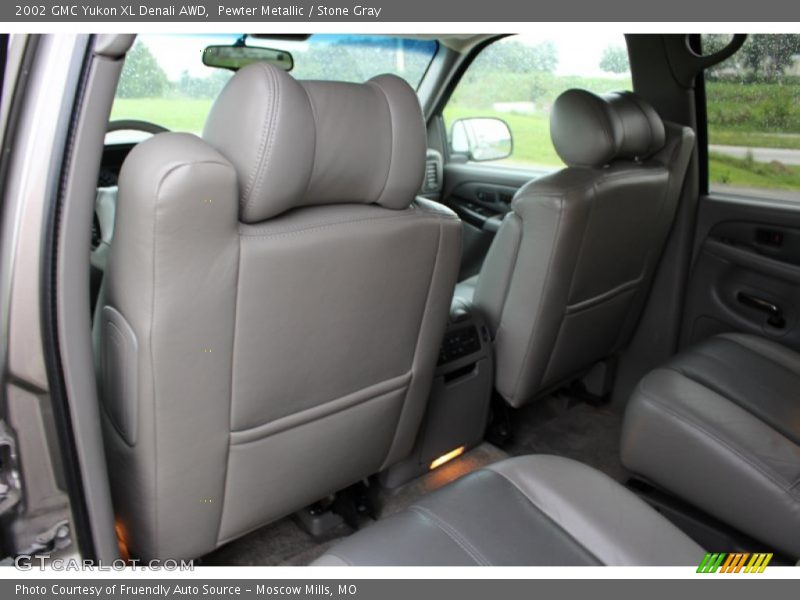 Pewter Metallic / Stone Gray 2002 GMC Yukon XL Denali AWD