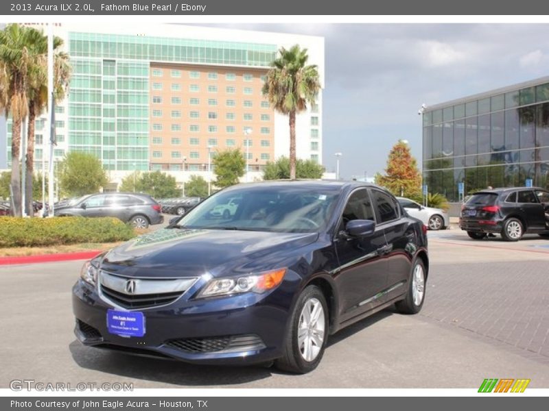 Fathom Blue Pearl / Ebony 2013 Acura ILX 2.0L