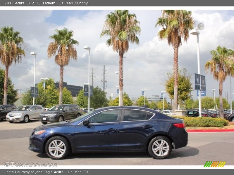 Fathom Blue Pearl / Ebony 2013 Acura ILX 2.0L