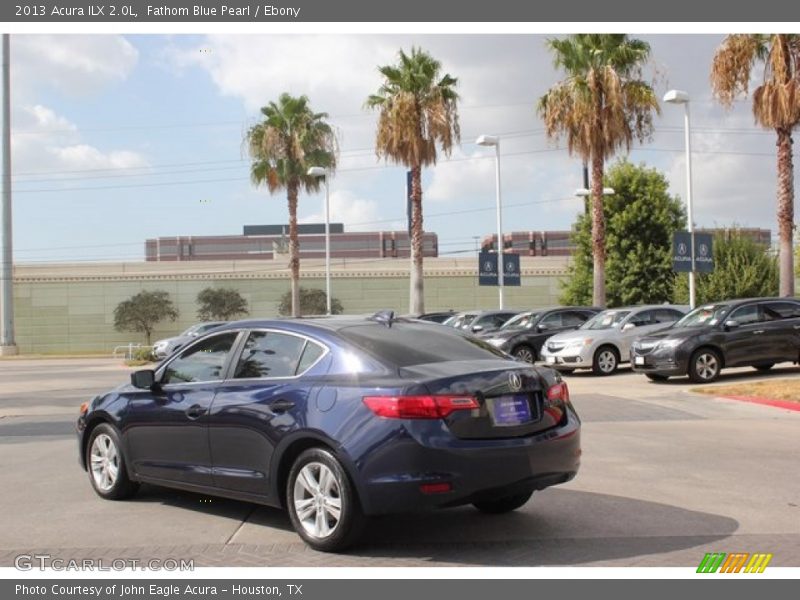Fathom Blue Pearl / Ebony 2013 Acura ILX 2.0L