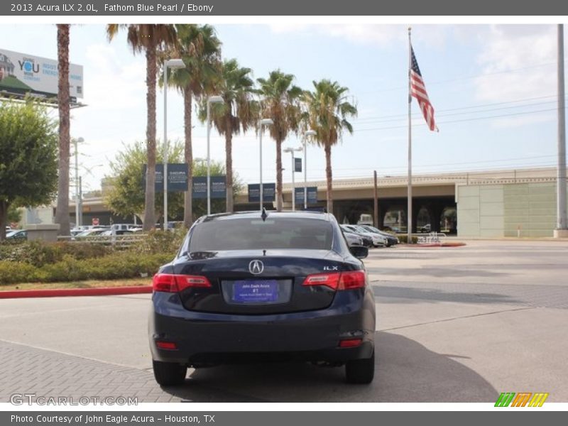 Fathom Blue Pearl / Ebony 2013 Acura ILX 2.0L