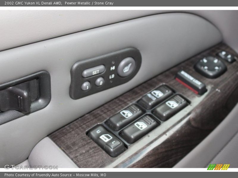 Pewter Metallic / Stone Gray 2002 GMC Yukon XL Denali AWD