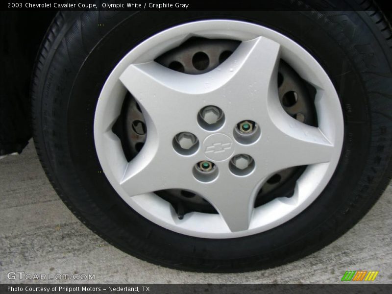 Olympic White / Graphite Gray 2003 Chevrolet Cavalier Coupe