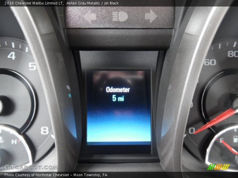 Ashen Gray Metallic / Jet Black 2016 Chevrolet Malibu Limited LT
