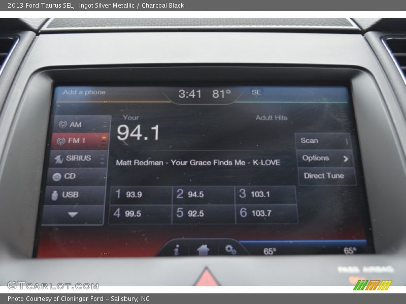 Ingot Silver Metallic / Charcoal Black 2013 Ford Taurus SEL