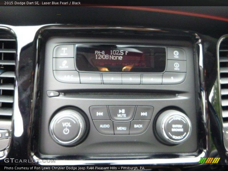 Laser Blue Pearl / Black 2015 Dodge Dart SE