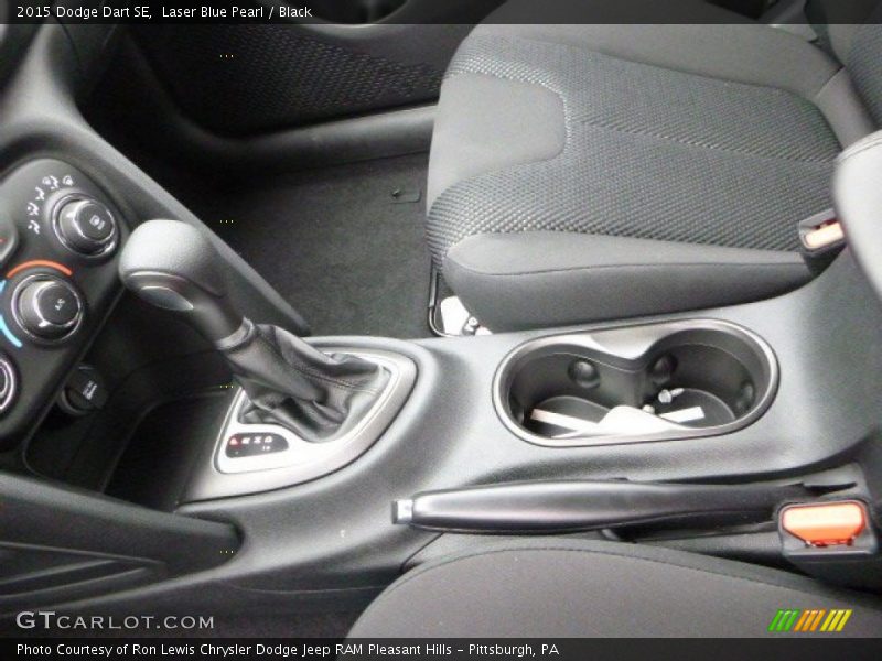 Laser Blue Pearl / Black 2015 Dodge Dart SE