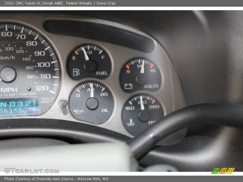 Pewter Metallic / Stone Gray 2002 GMC Yukon XL Denali AWD