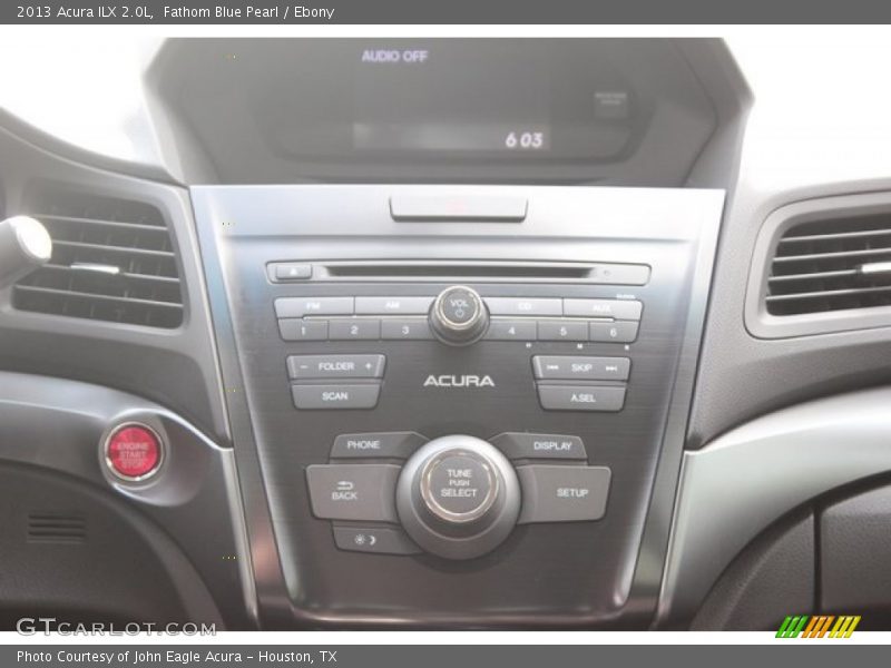 Fathom Blue Pearl / Ebony 2013 Acura ILX 2.0L