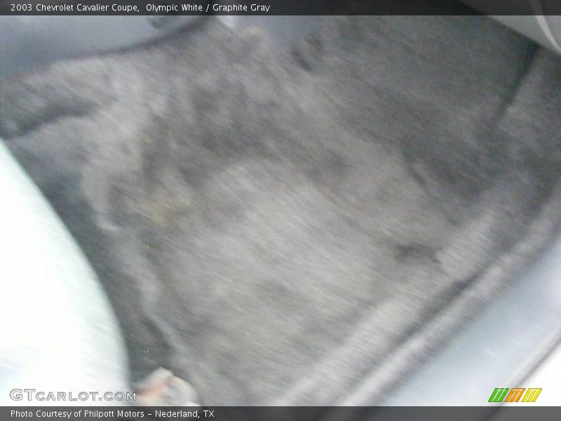 Olympic White / Graphite Gray 2003 Chevrolet Cavalier Coupe