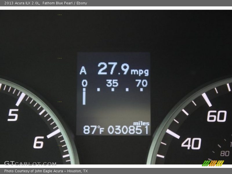Fathom Blue Pearl / Ebony 2013 Acura ILX 2.0L
