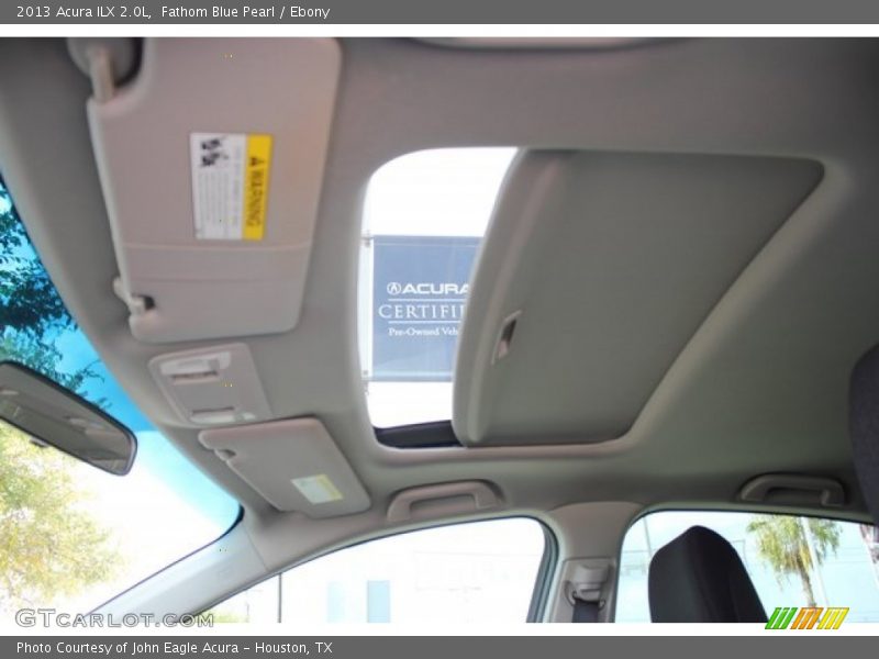Fathom Blue Pearl / Ebony 2013 Acura ILX 2.0L