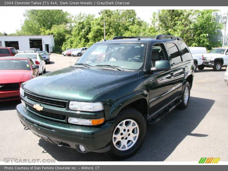 Dark Green Metallic / Gray/Dark Charcoal 2004 Chevrolet Tahoe Z71 4x4