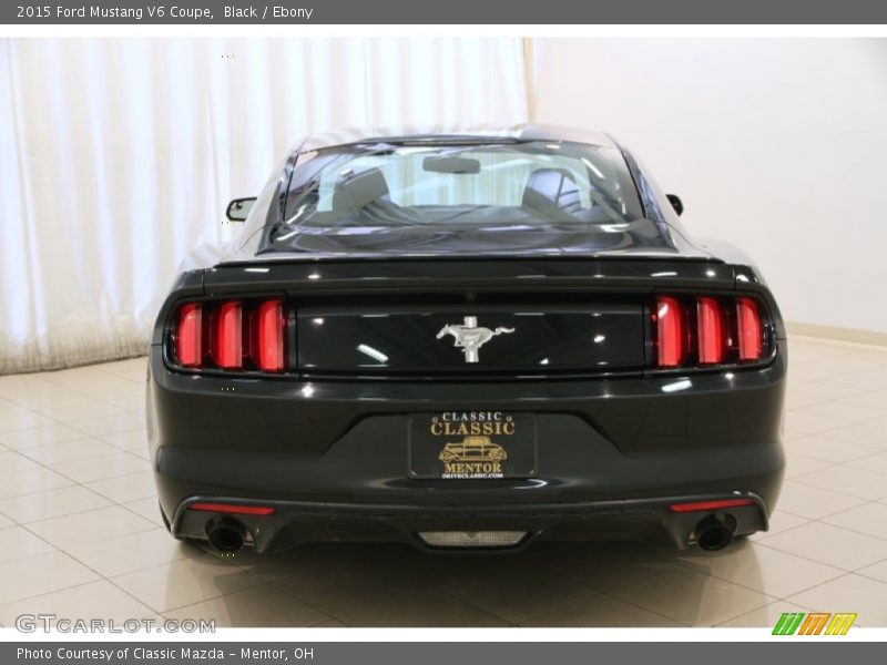 Black / Ebony 2015 Ford Mustang V6 Coupe