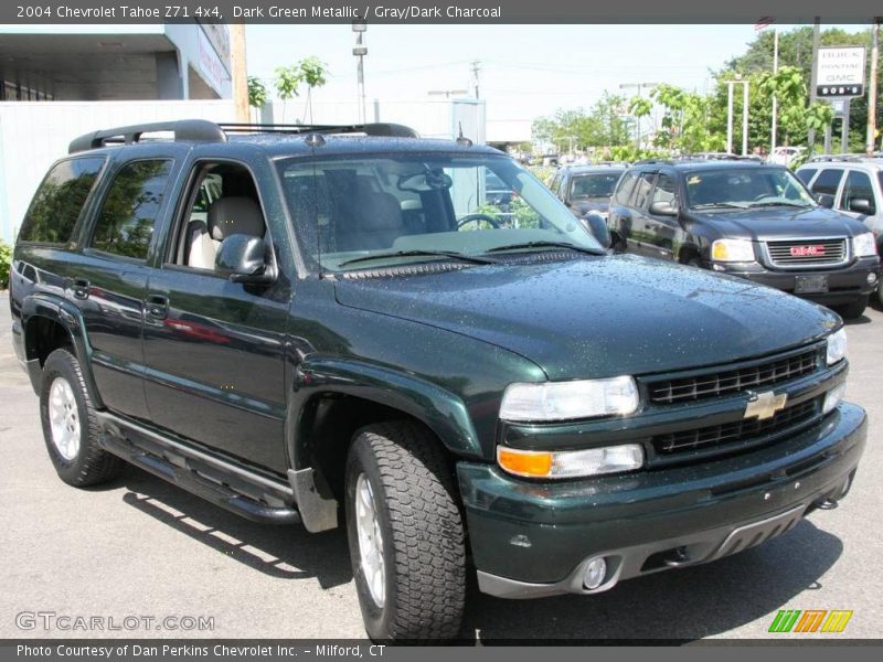 Dark Green Metallic / Gray/Dark Charcoal 2004 Chevrolet Tahoe Z71 4x4