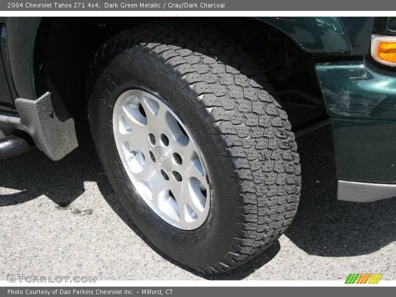 Dark Green Metallic / Gray/Dark Charcoal 2004 Chevrolet Tahoe Z71 4x4
