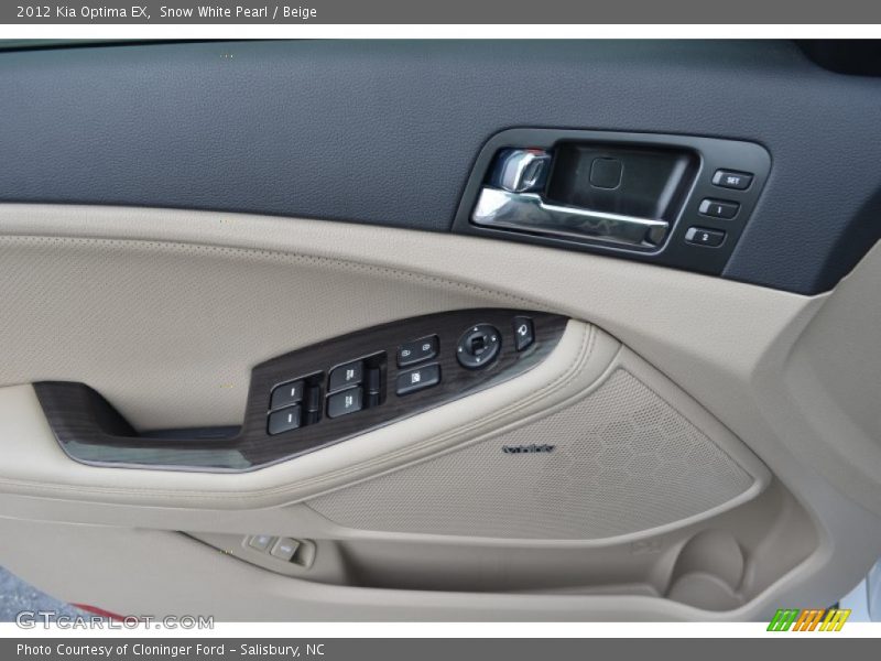 Snow White Pearl / Beige 2012 Kia Optima EX