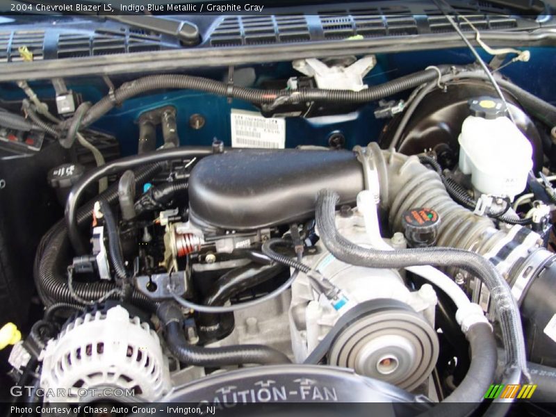 Indigo Blue Metallic / Graphite Gray 2004 Chevrolet Blazer LS