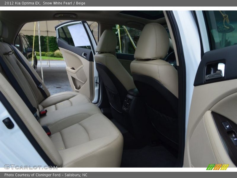 Snow White Pearl / Beige 2012 Kia Optima EX