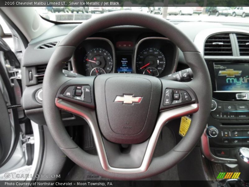 Silver Ice Metallic / Jet Black 2016 Chevrolet Malibu Limited LT