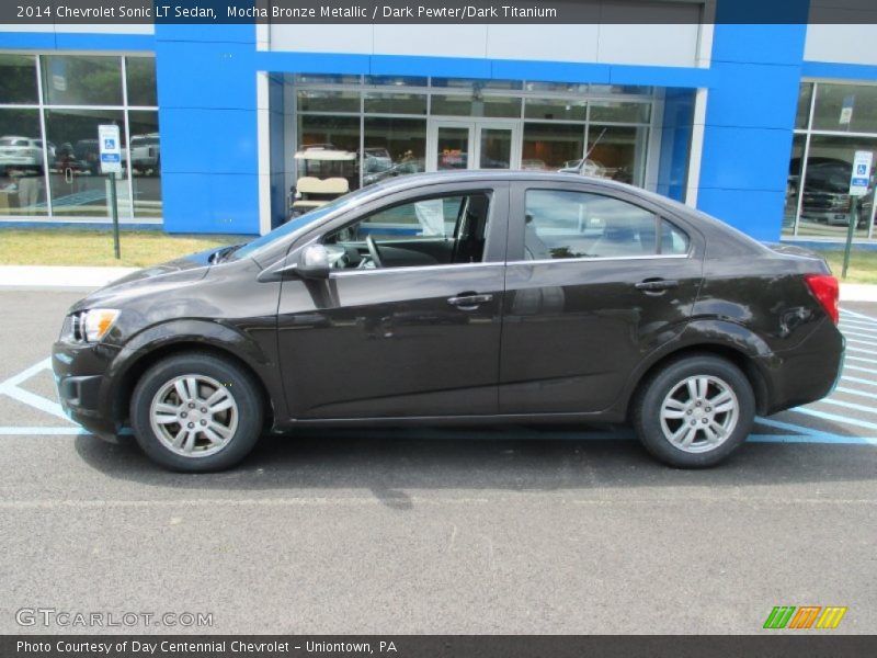 Mocha Bronze Metallic / Dark Pewter/Dark Titanium 2014 Chevrolet Sonic LT Sedan
