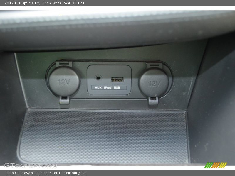 Snow White Pearl / Beige 2012 Kia Optima EX