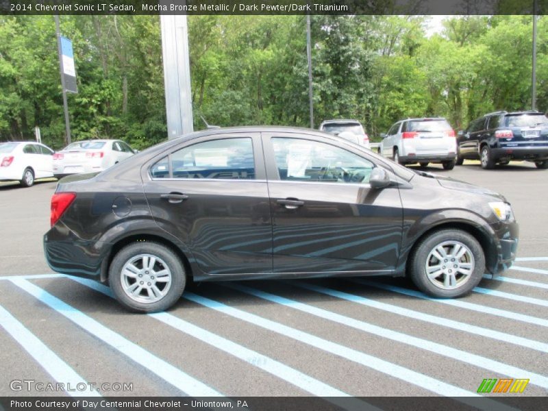 Mocha Bronze Metallic / Dark Pewter/Dark Titanium 2014 Chevrolet Sonic LT Sedan