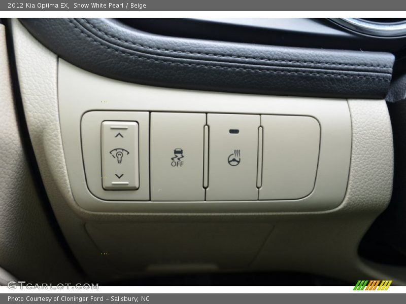 Snow White Pearl / Beige 2012 Kia Optima EX