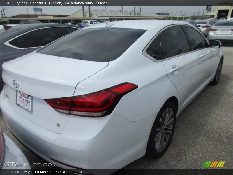 Casablanca White / Black 2015 Hyundai Genesis 3.8 Sedan