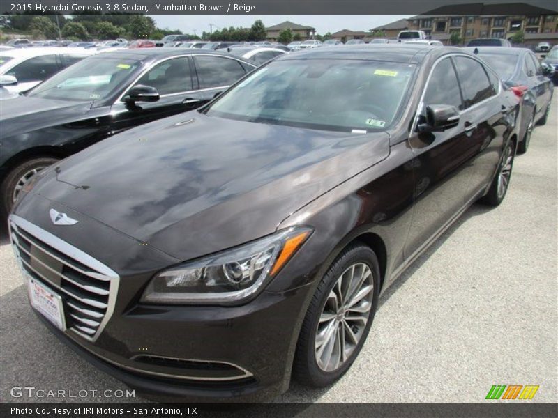 Manhattan Brown / Beige 2015 Hyundai Genesis 3.8 Sedan