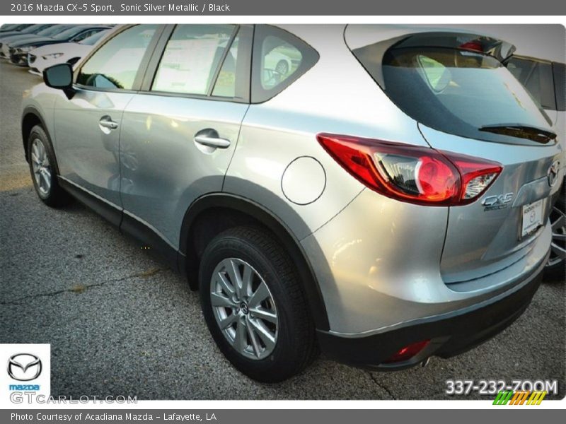 Sonic Silver Metallic / Black 2016 Mazda CX-5 Sport