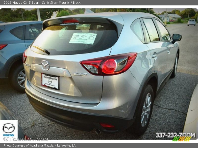 Sonic Silver Metallic / Black 2016 Mazda CX-5 Sport