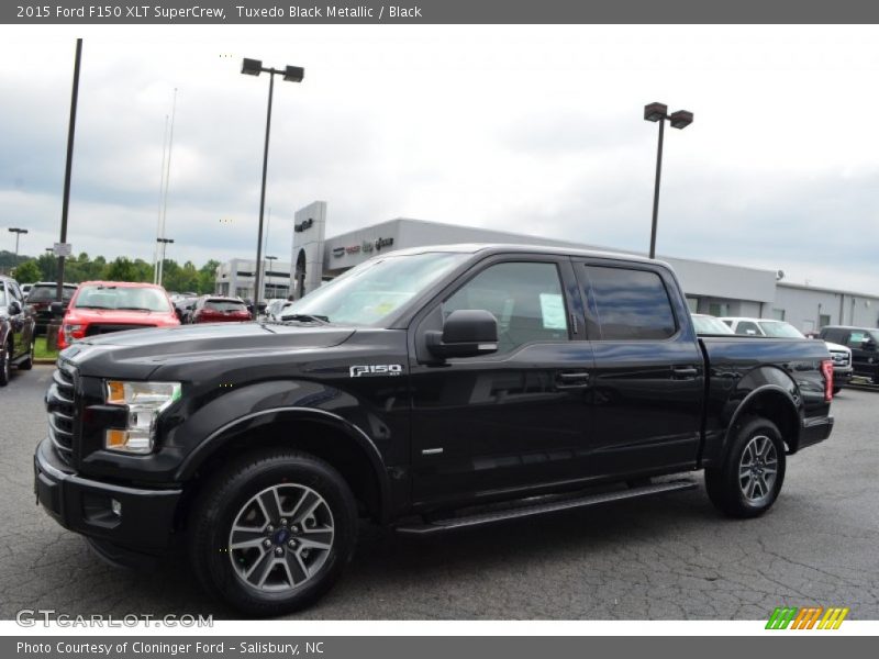 Tuxedo Black Metallic / Black 2015 Ford F150 XLT SuperCrew