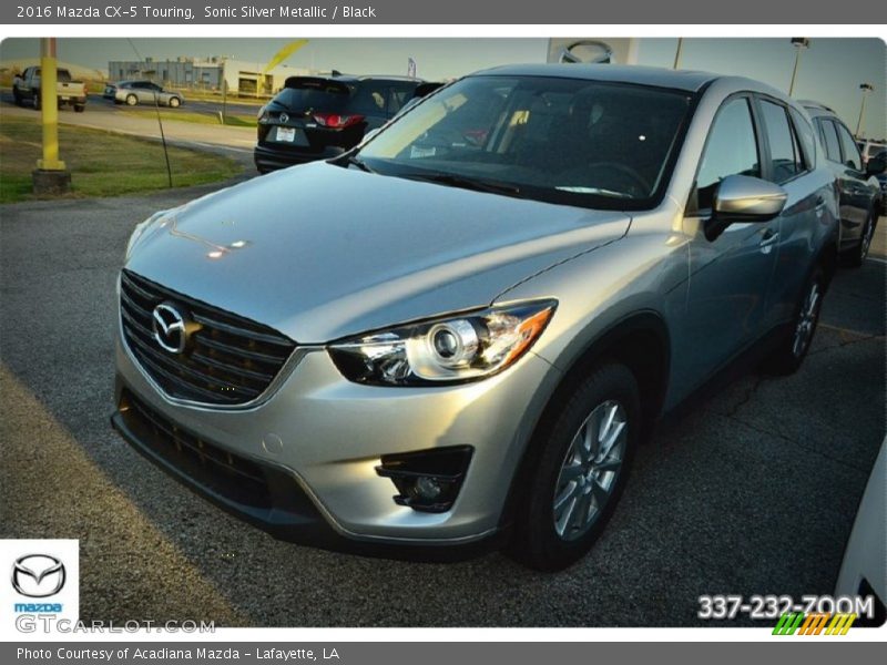 Sonic Silver Metallic / Black 2016 Mazda CX-5 Touring