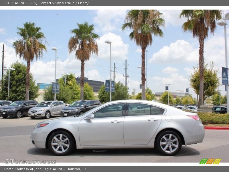 Forged Silver Metallic / Ebony 2012 Acura TL 3.5