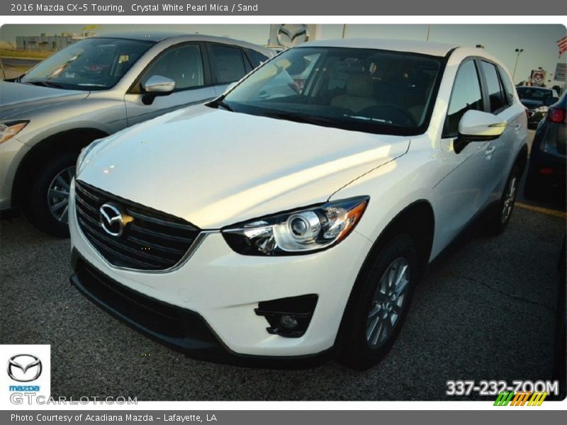 Crystal White Pearl Mica / Sand 2016 Mazda CX-5 Touring