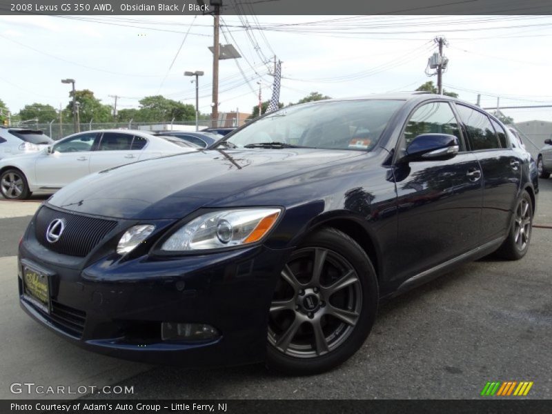 Obsidian Black / Black 2008 Lexus GS 350 AWD