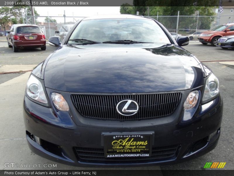 Obsidian Black / Black 2008 Lexus GS 350 AWD