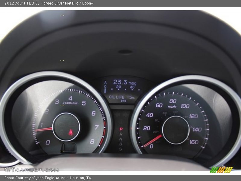 Forged Silver Metallic / Ebony 2012 Acura TL 3.5