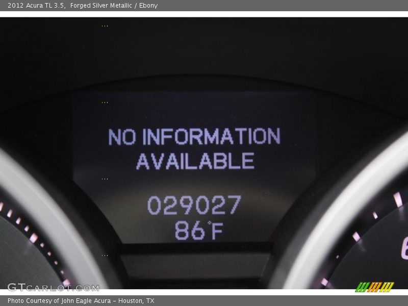 Forged Silver Metallic / Ebony 2012 Acura TL 3.5