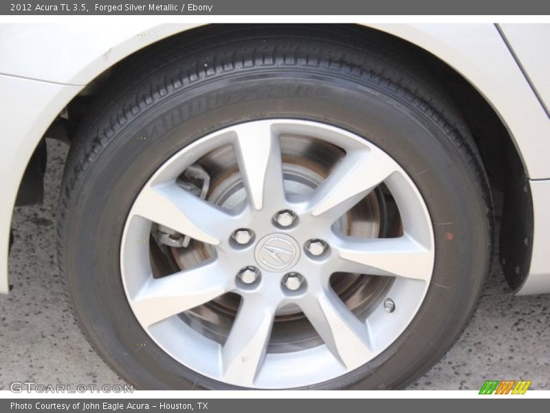 Forged Silver Metallic / Ebony 2012 Acura TL 3.5