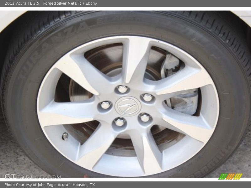 Forged Silver Metallic / Ebony 2012 Acura TL 3.5