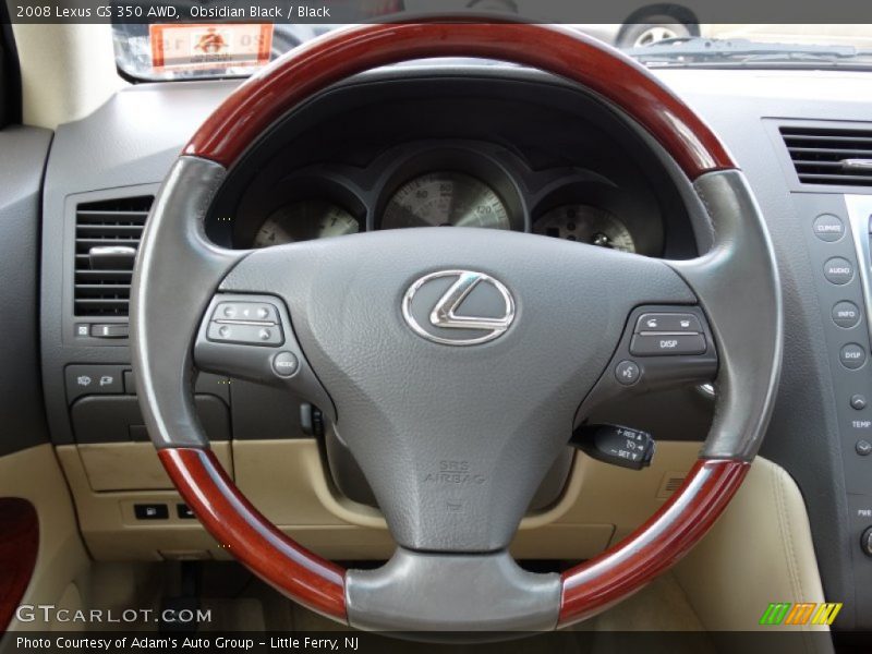 Obsidian Black / Black 2008 Lexus GS 350 AWD