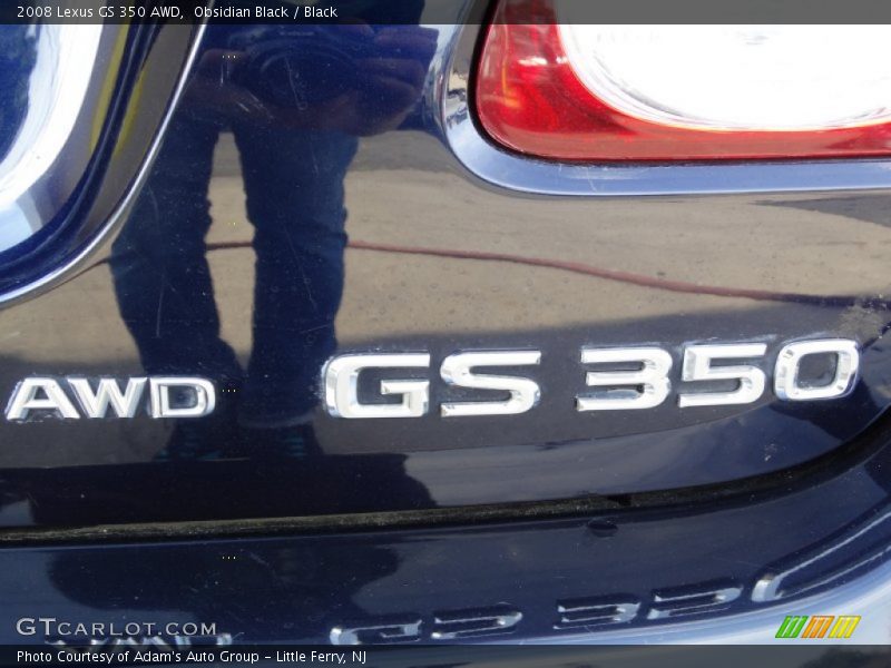 Obsidian Black / Black 2008 Lexus GS 350 AWD
