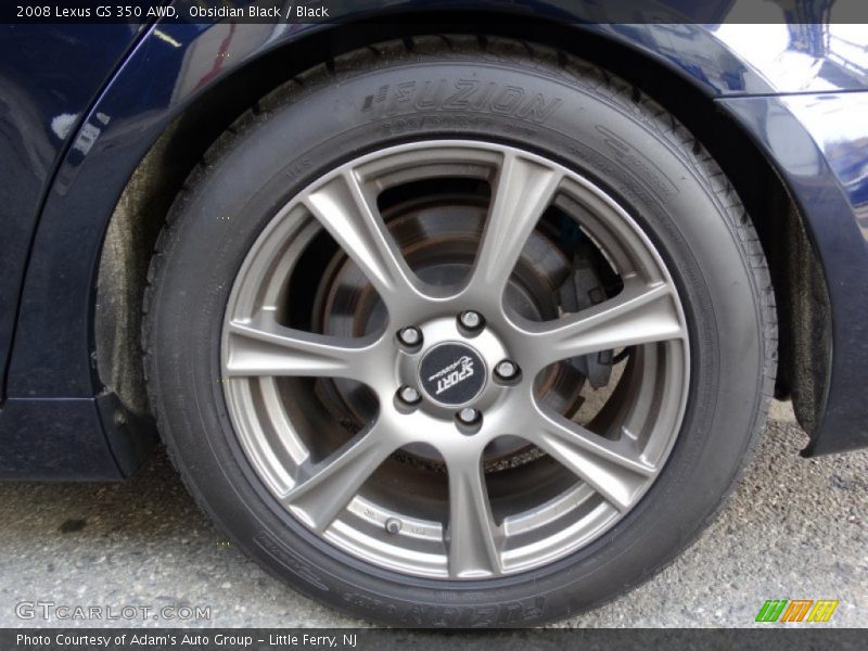 Obsidian Black / Black 2008 Lexus GS 350 AWD