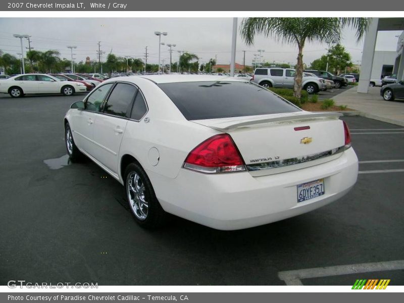 White / Gray 2007 Chevrolet Impala LT