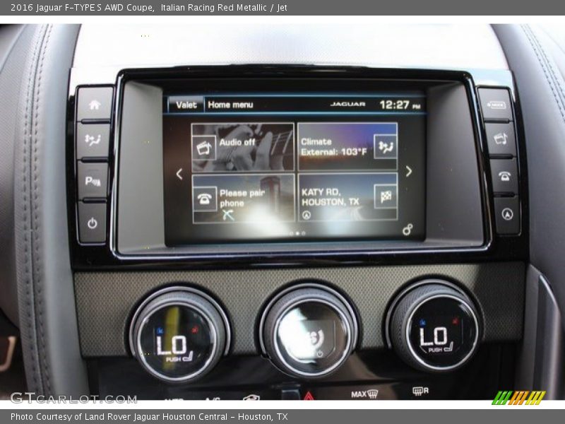 Controls of 2016 F-TYPE S AWD Coupe
